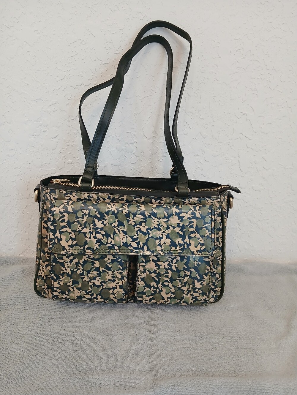 Patricia Nash Rosetti Satchel In Olive Groves NWT